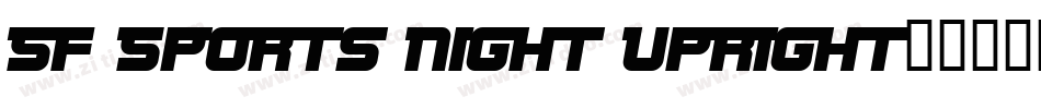 SF Sports Night Upright字体转换